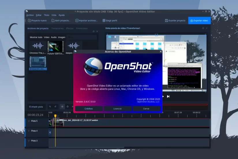 Disponible OpenShot 3.4.0.