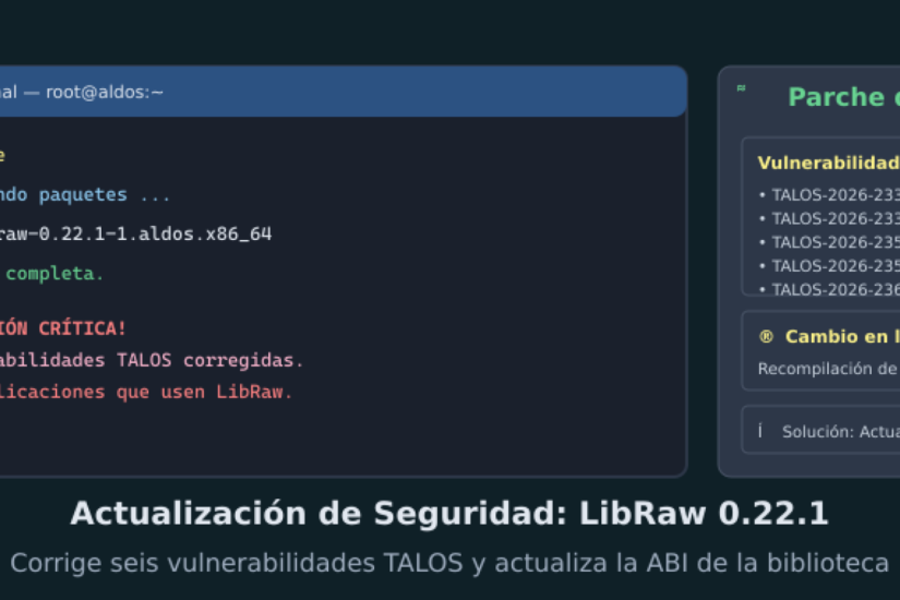 Disponible LibRaw 0.22.1 en ALDOS
